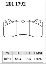 DIXCEL Front Brake Pads – Ford Mustang 5.0 GT / Bullitt (S550 | FM / FN)