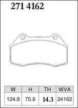 DIXCEL Front Brake Pads - Mazda MX-5 (ND) / Fiat 124 Spider (348) - Brembo 4-Pot