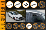 i30N Hatch PDE V6 FL2 2025 Full Lip Splitter Set - ModsDirect