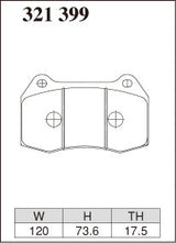 DIXCEL Front Brake Pads – Nissan Skyline GT-R (R32 / R33 / R34)