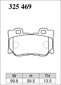 DIXCEL Rear Brake Pads – Nissan 370Z (Z34) / Nissan Z (RZ34) - Daily / Street (EC Type)