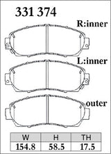 Dixcel Front Brake Pads - Honda CR-V (RM1/RM4/RW1/RW2)