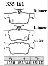 Dixcel Rear Brake Pads – Honda Civic Type R (FK8 / FL5)