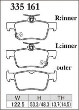 Dixcel Rear Brake Pads – Honda Civic Type R (FK8 / FL5) - Spirited / Track Day (Z Type)