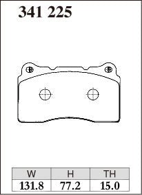 DIXCEL Front Brake Pads - Honda Civic Type R (FK8/FL5) / Mitsubishi Lancer Evolution V-IX (CP9A/CT9A) - Brembo - Spirited / Track Day (S Type)