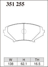 DIXCEL Front Brake Pads – Mazda RX-8 (SE / FE)