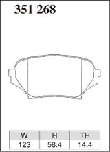 DIXCEL Front Brake Pads – Mazda MX-5 (NC18)
