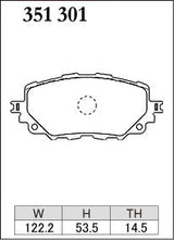 DIXCEL Front Brake Pads – Mazda MX-5 (ND) / Fiat 124 Spider (348) - Daily / Street (M Type)