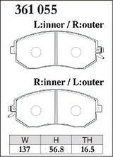 DIXCEL Front Brake Pads – Subaru WRX (GR / GV) / BRZ (ZC6 / ZD8) / Toyota 86 (ZN6) / GR86 (ZN8)