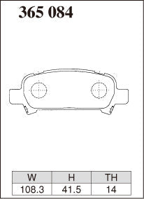 DIXCEL Rear Brake Pads – Subaru WRX STI (GC8) / Impreza (GD) / Liberty / Forester