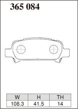 DIXCEL Rear Brake Pads – Subaru WRX STI (GC8) / Impreza (GD) / Liberty / Forester