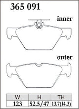 Dixcel Rear Brake Pads - Subaru WRX (VA/VN) / Forester (SK) / Outback (BS/BT) / Levorg (VM) / Impreza (GK/GT/GU) / XV / Crosstrek (GT/GU)