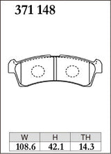 DIXCEL Front Brake Pads - Suzuki Alto (HA36V / HA36S / HA37S / HA97S)