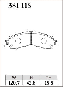 DIXCEL Front Brake Pads - Daihatsu Hijet (S321/S331/S500P) / Atrai Wagon (S700V/S710V) / Subaru Sambar (S321B/S331B) - Spirited / Track Day (ES Type)