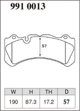 DIXCEL Front Brake Pads – Volvo S60 / V60 Polestar (P3) – Brembo 6-Pot