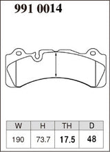 DIXCEL Front Brake Pads - Brembo GranTurismo Kit (Caliper Family M) - 355-380mm - Daily / Street (M Type)