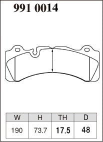 DIXCEL Front Brake Pads - Brembo GranTurismo Kit (Caliper Family M) - 355-380mm - Circuit / Race (RA Type)