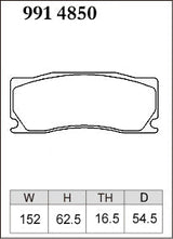 DIXCEL Brake Pads – Alcon CAR97 "MONO6" (16mm / 54mm)