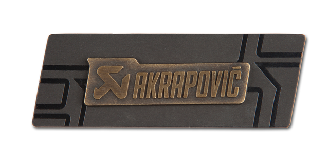 Akrapovic Brass Sign Badge - ModsDirect