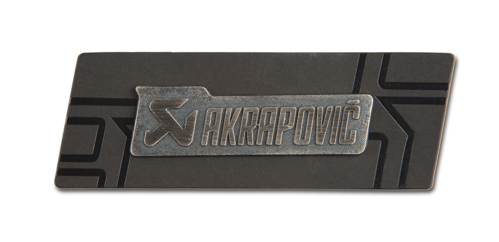 Akrapovic Silver Sign Badge - ModsDirect