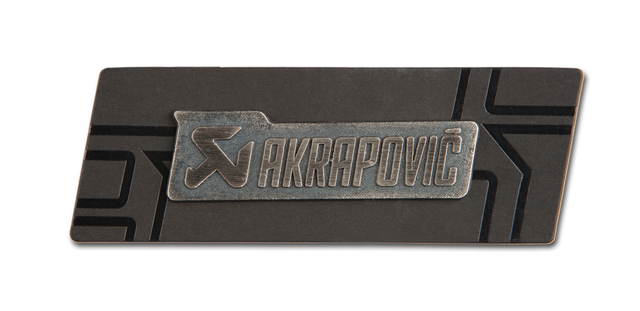 Akrapovic Silver Sign Badge - ModsDirect