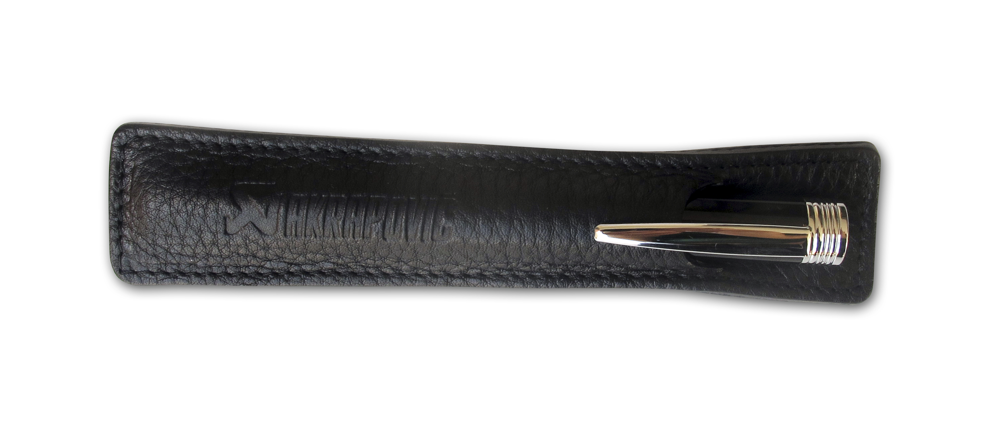 Akrapovic Leather Pencil Sleeve - Black - ModsDirect