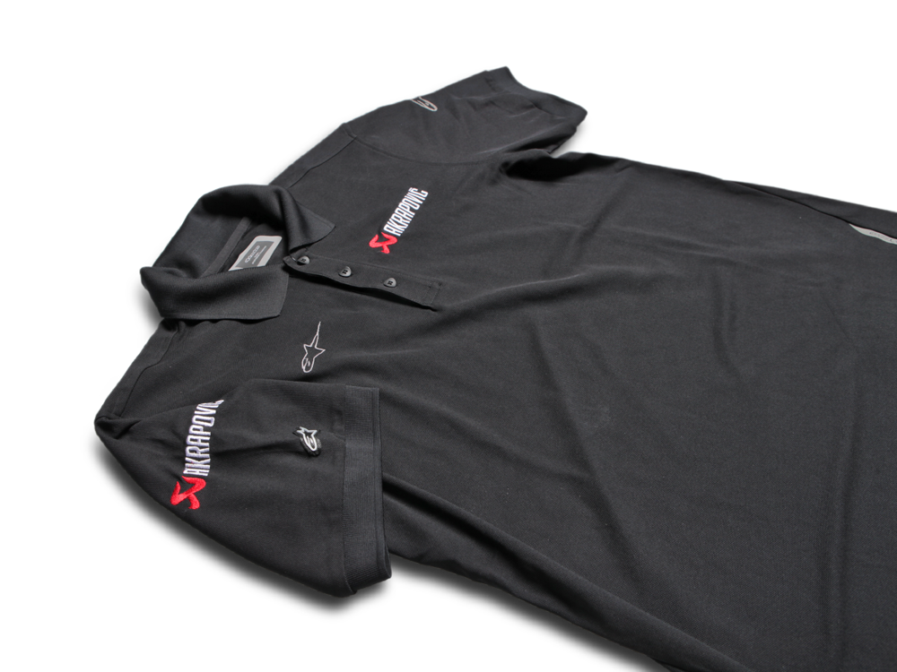 Akrapovic Mens Alpinestars Poloshirt - XS - ModsDirect
