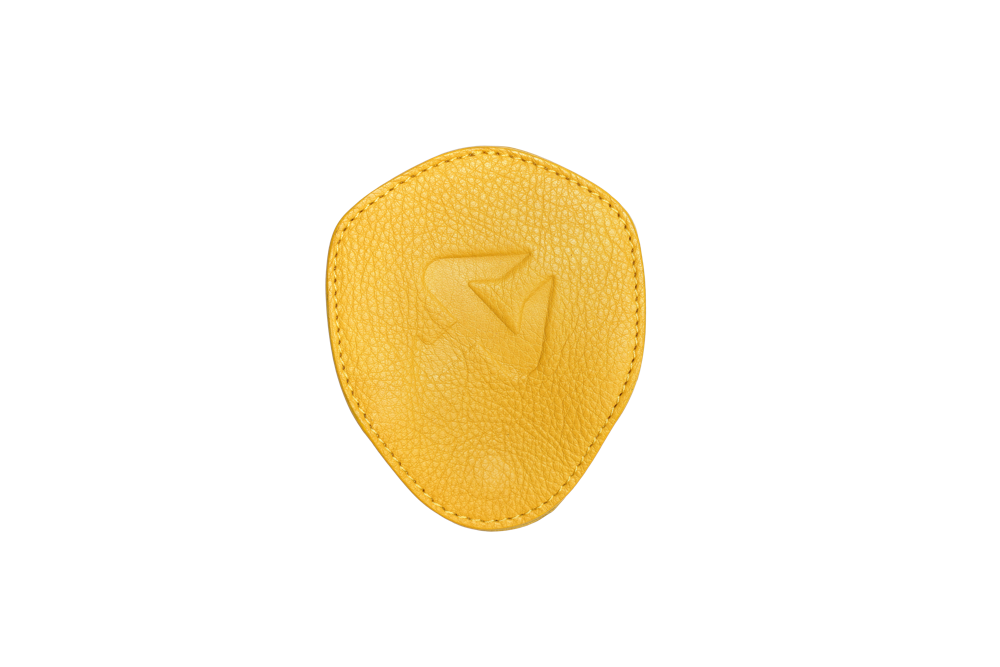 Akrapovic Leather Headphones Case - Yellow - ModsDirect