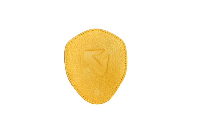 Akrapovic Leather Headphones Case - Yellow - ModsDirect