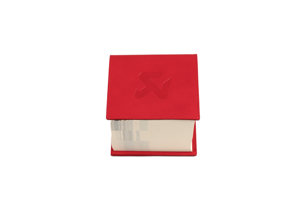 Akrapovic Leather Memo Notepad - Red - ModsDirect
