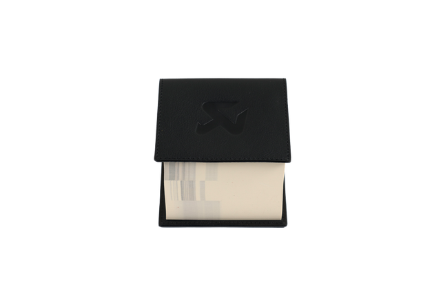 Akrapovic Leather Memo Notepad - Black - ModsDirect