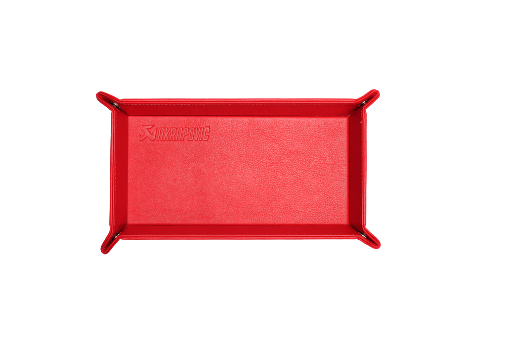 Akrapovic Leather Desk Valet - Red - ModsDirect
