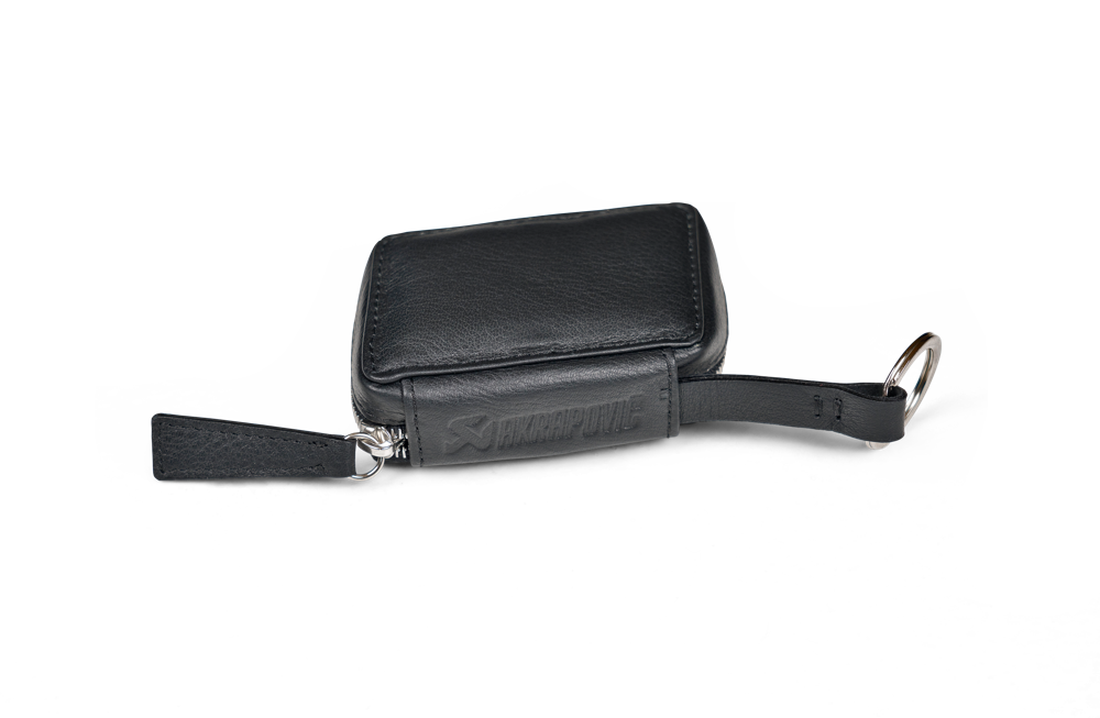 Akrapovic Leather Car Key Case - Black - ModsDirect