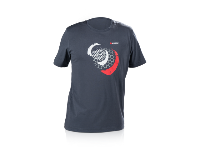 Akrapovic Mens T-Shirt - Mesh - Blue/Grey XXL - ModsDirect
