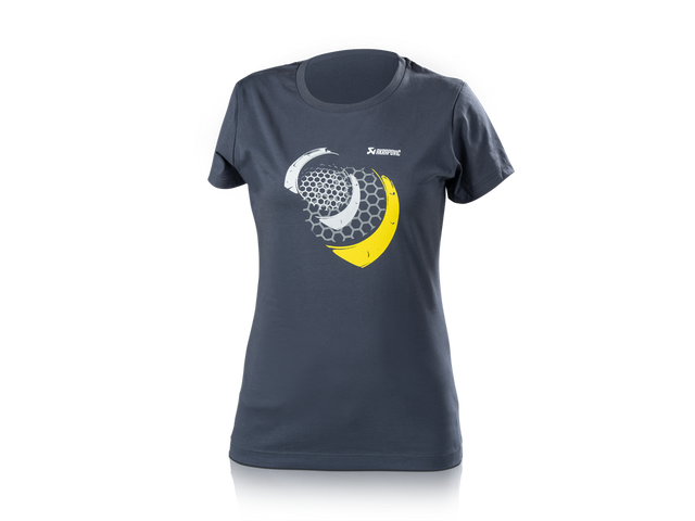 Akrapovic Womens T-Shirt - Mesh - Blue/Grey L - ModsDirect