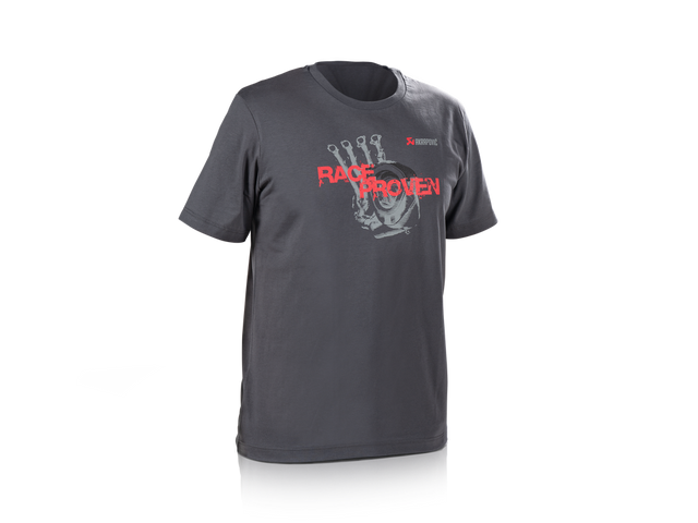 Akrapovic Mens T-Shirt - Race Proven - Grey M - ModsDirect