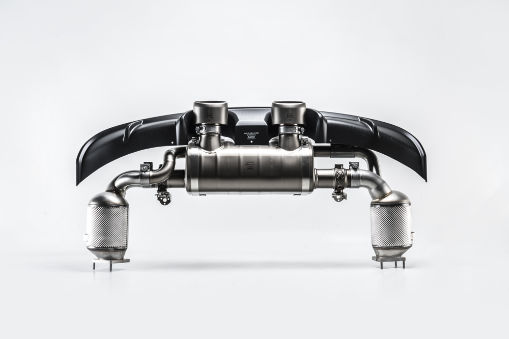 Akrapovic Rear Carbon Fibre Diffuser - Gloss for 991.2 Carrera - ModsDirect