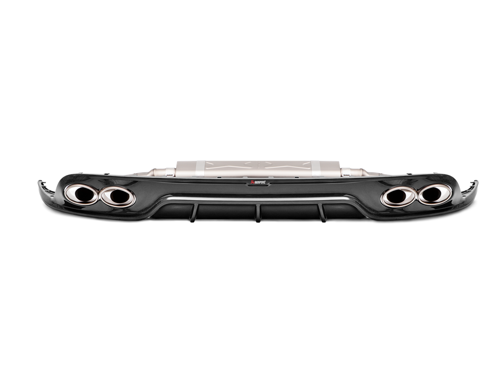 Akrapovic Rear Carbon Fibre Diffuser - Gloss for Porsche 991.2 Turbo / Turbo S - ModsDirect