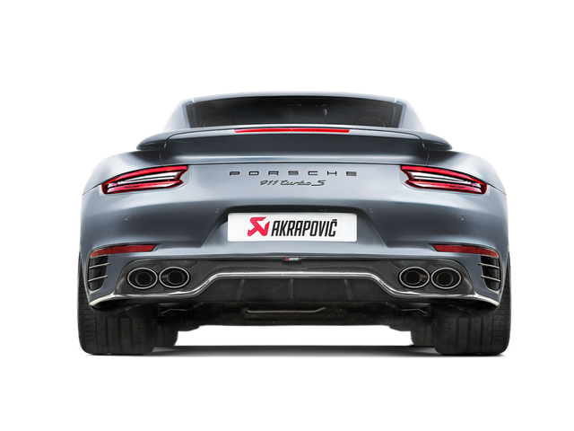 Akrapovic Rear Carbon Fibre Diffuser - Gloss for Porsche 991.2 Turbo / Turbo S - ModsDirect