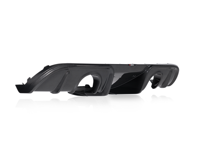 Akrapovic Rear Carbon Fibre Diffuser - Gloss for Porsche 718 Cayman - ModsDirect