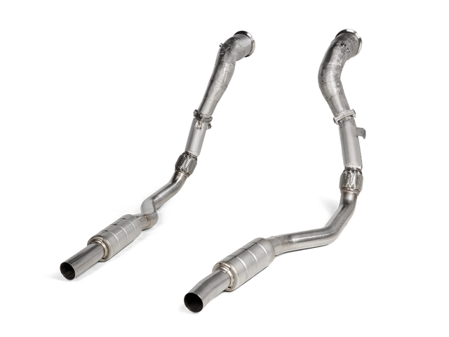Akrapovic Downpipe / Link Pipe Set (SS) for Audi C8 RS6 / RS7 - ModsDirect