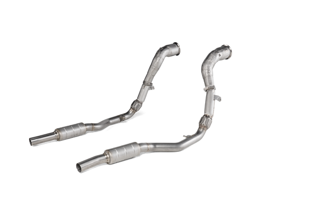 Akrapovic Downpipe / Link Pipe Set (SS) for Audi RS Q8 - ModsDirect