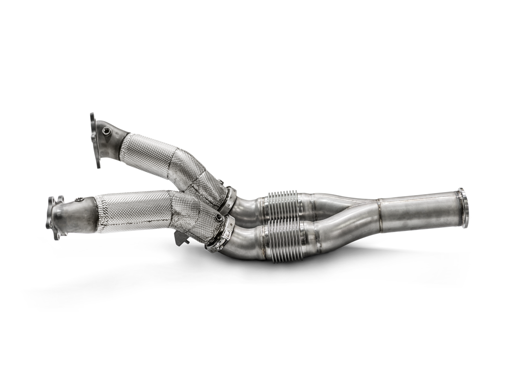 Akrapovic Downpipe / Link Pipe Set (SS) for Nissan GTR w/ Stock Turbochargers - ModsDirect