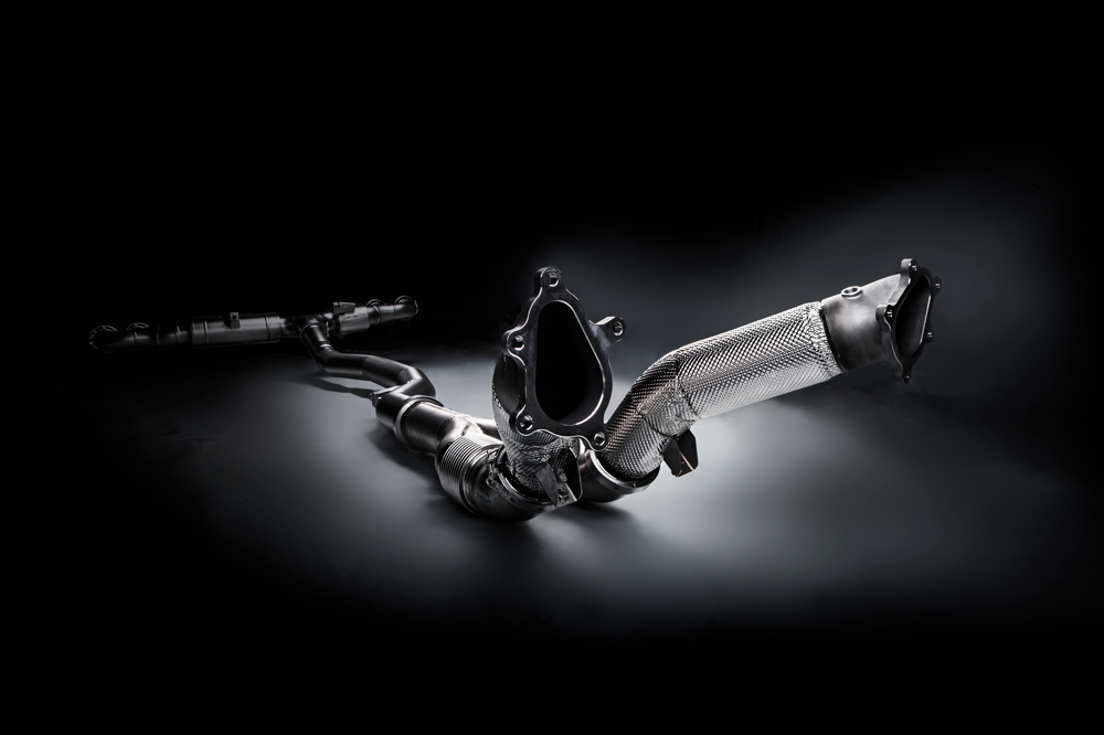 Akrapovic Downpipe / Link Pipe Set (SS) for Nissan GTR w/ Stock Turbochargers - ModsDirect