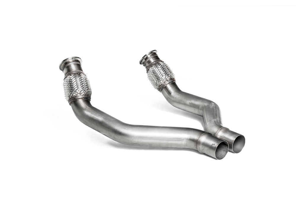 Akrapovic Link Pipe Set (SS) for Audi C7 RS6/RS7/S6/S7 with Akrapovic Aftermarket Exhaust System - ModsDirect