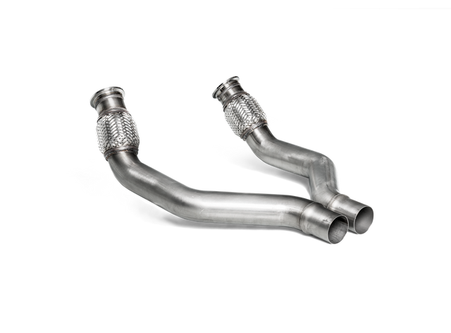 Akrapovic Link Pipe Set (SS) for Audi C7 RS6/RS7/S6/S7 with Akrapovic Aftermarket Exhaust System - ModsDirect