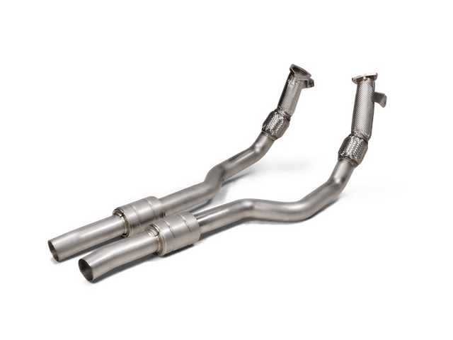 Akrapovic Link Pipe Set (SS) for OPF Audi C8 RS6/RS7 - ModsDirect