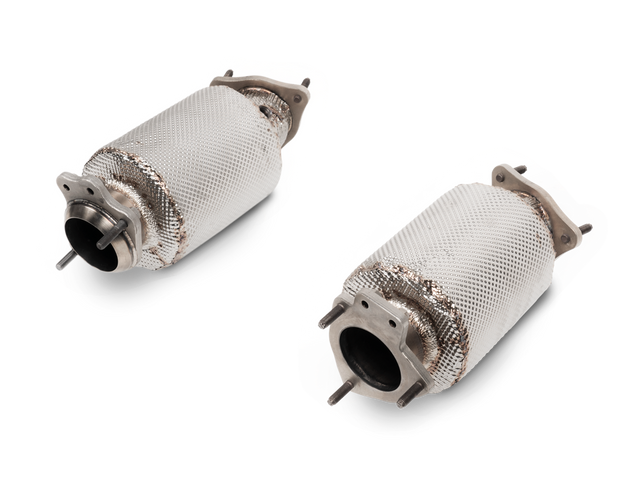 Akrapovic Link Pipe Set w/o Cat (SS) for Chevrolet Corvette Stingray (C8) - ModsDirect
