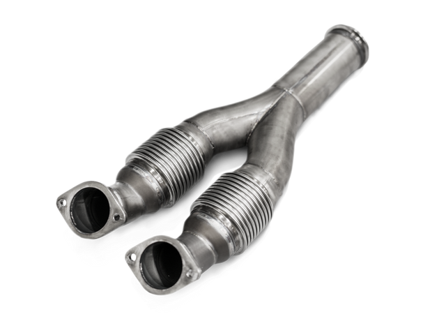 Akrapovic Link Pipe Set (SS) for Nissan GTR w/ Aftermarket Turbochargers - ModsDirect