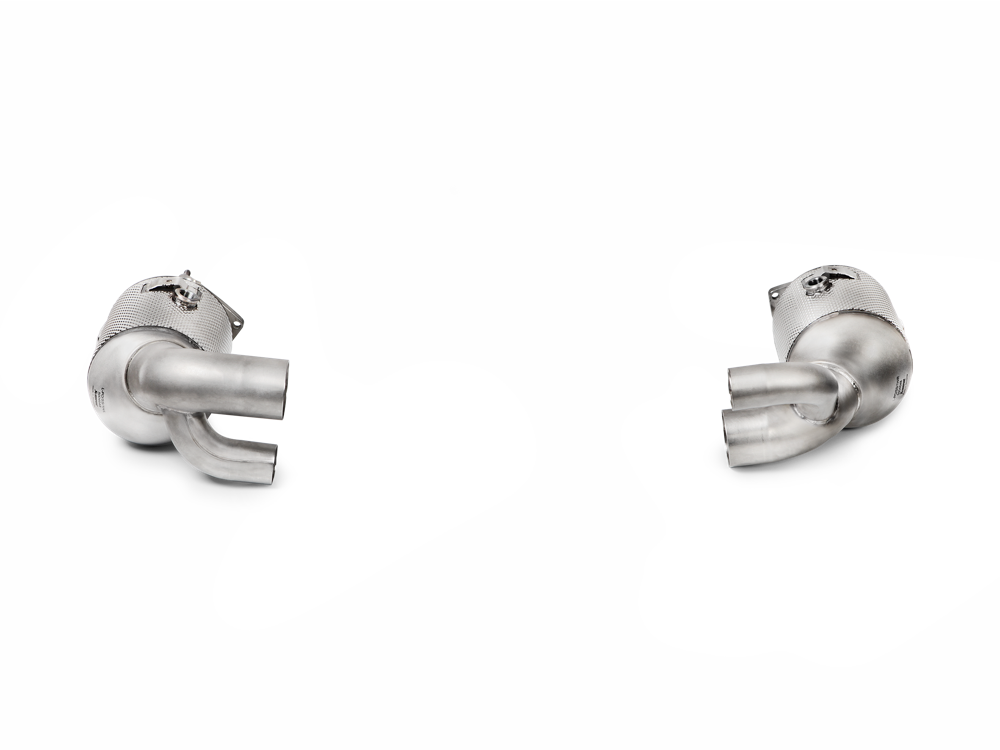 Akrapovic Link Pipe Set w Cat (SS) for 991.2 Carrera - ModsDirect